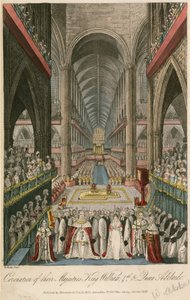 Kroning av deres majesteter kong William IV og dronning Adelaide i Westminster Abbey av English School