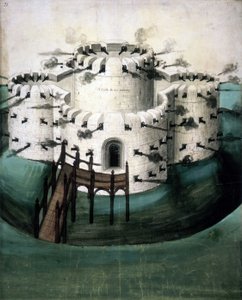 Entwurf für Walmer und Sundown Castles ("Eine Burg für die Downes") von English School