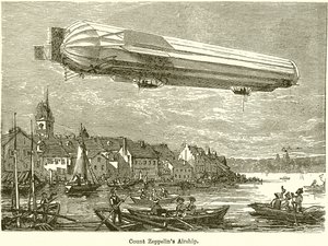 Greve Zeppelins luftskip av English School