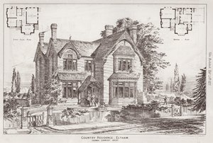 Country Residence, Eltham (gravering) av English School