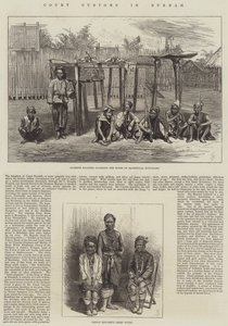 Court Customs i Burmah (gravering) av English School