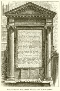 Covenanters Monument, Greyfriars kirkegård av English School