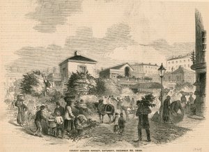 Covent Garden Market, 22. desember 1849 av English School