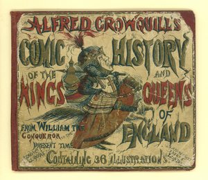 Cover av Alfred Crowquills tegneseriehistorie om kongene og dronningene av England (akvatint) av English School