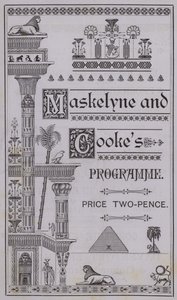 Forside av programmet for The Egyptian Hall av English School