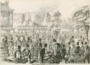 Cremorne Gardens, London, på høyden av sesongen av English School