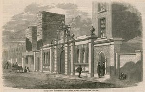 Crolls Trocken-Gaszähler-Fabrik, Kingsland Road, London von English School