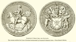 Cromwells store segl for Skottland av English School