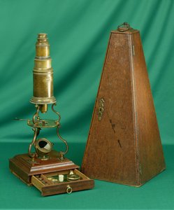Culpeper Type Microscope, engelsk, 1700-tallet (messing)