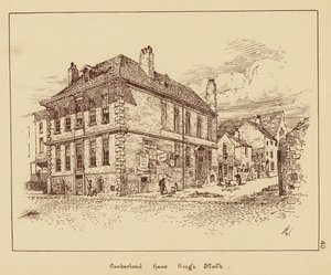 Cumberland House, King#39;s Staith (litografi) av English School