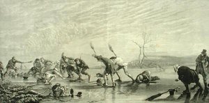 Curling i ca. 1880, fra 