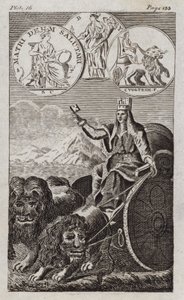 Cybele (gravering) av English School