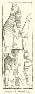 Dagon, I, Samuel, v, 3 (gravering) av English School