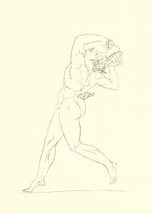 Dansende mannsfigur av English School