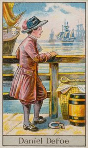 Daniel Defoe (chromolitho) av English School
