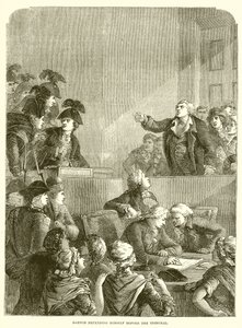 Danton forsvarte seg for tribunalet av English School