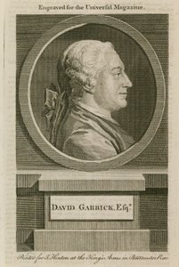 David Garrick, gravert for Universal Magazine av English School