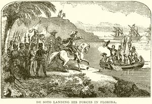 De Soto lander sine styrker i Florida av English School