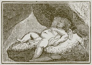Døden og Amor (gravering) av English School