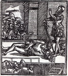 Tod durch Enthauptung von English School