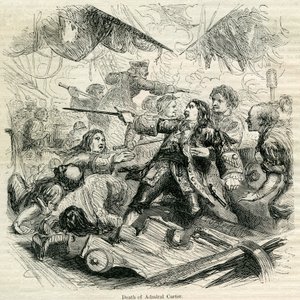 Admiral Carters død, 1692 av English School