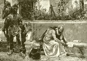 Archimedes død av English School