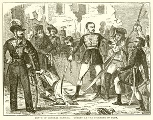 General Henschis død. Gorgey ved Storming of Buda av English School