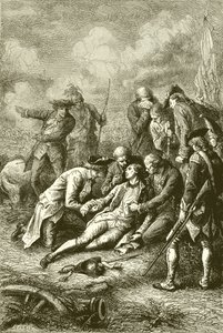 General James Wolfes død av English School