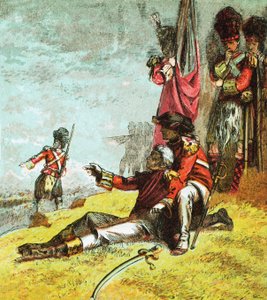 General Wolfes død av English School