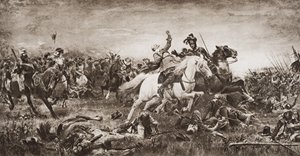 Death of Gustavus Adolphus, illustrasjon fra 