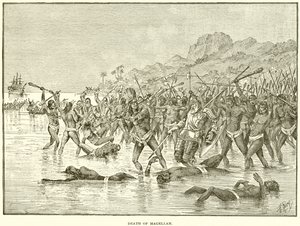 Magellans død av English School