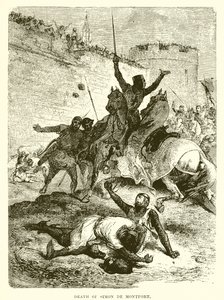 Simon De Montforts død av English School