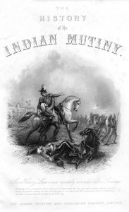 Sir Henry Montgomery Lawrences død, fra The History of the Indian Mytery, utgitt i 1858 av English School
