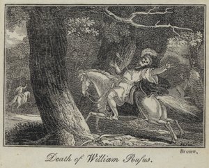 William Rufus død (gravering) av English School