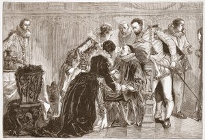 Death of William the Silent, Prince of Orange, illustrasjon fra 
