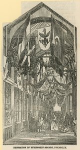 Dekorasjon av Burlington Arcade av English School
