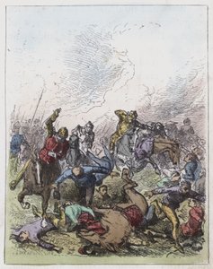 Nederlag til Perkin Warbeck (farget gravering) av English School