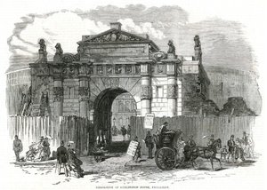 Riving av Burlington House, Piccadilly av English School