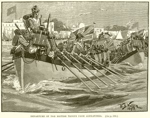 De britiske troppenes avgang fra Alexandria av English School