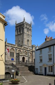 Ansicht der Kirche von Axbridge von English School