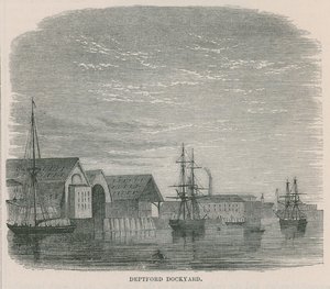 Deptford Dockyard av English School