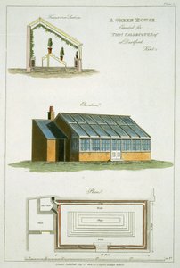 Design for A Green House, utført for Thomas Caldecott i Dartford, Kent, 1806 av English School