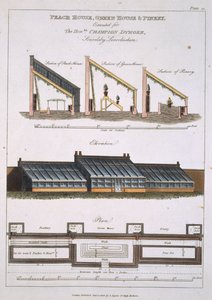 Design for Peach House, Green House and Pinery, 1806 av English School