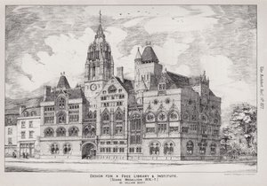 Design for et gratis bibliotek og institutt, Soane Medallion av English School