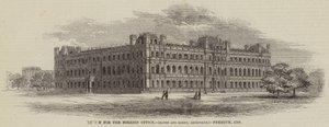 Design for Foreign Office, Banks and Barry, Architects, Premium, £500 (gravering) av English School