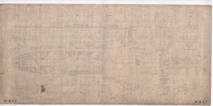 Design for den isbrytende togfergedamperen SS Baikal (blekk på papir) av English School