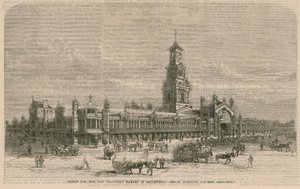 Design for det nye dødkjøttmarkedet i Smithfield av English School