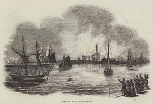 Ødeleggende brann i East Greenwich av English School