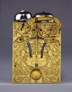 Detalj av The Barnard Tompion, Tompion and Banger, London, nr. 460, slående brakettklokke, ca. 1708 av English School