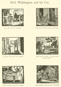 Dick Whittington og katten hans (tresnitt) av English School